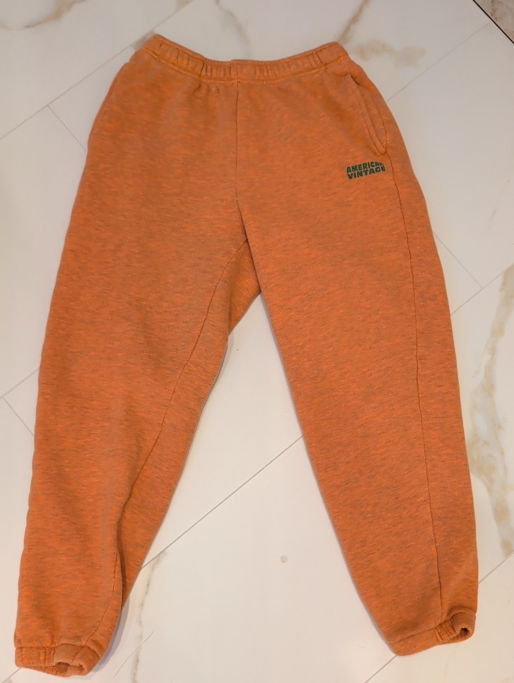 American Vintage Women's Heathered Orange Jogger Sweatpants